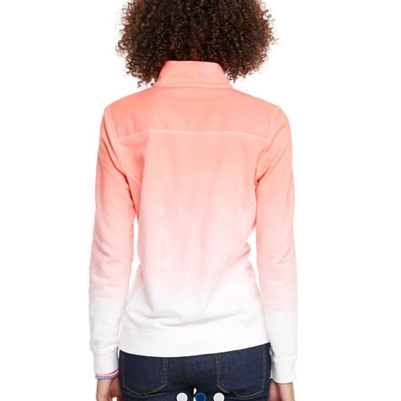Vineyard Vines 🔥 Ombré 3/4 Zip Up Sweatshirt Sz S - Picture 11 of 12